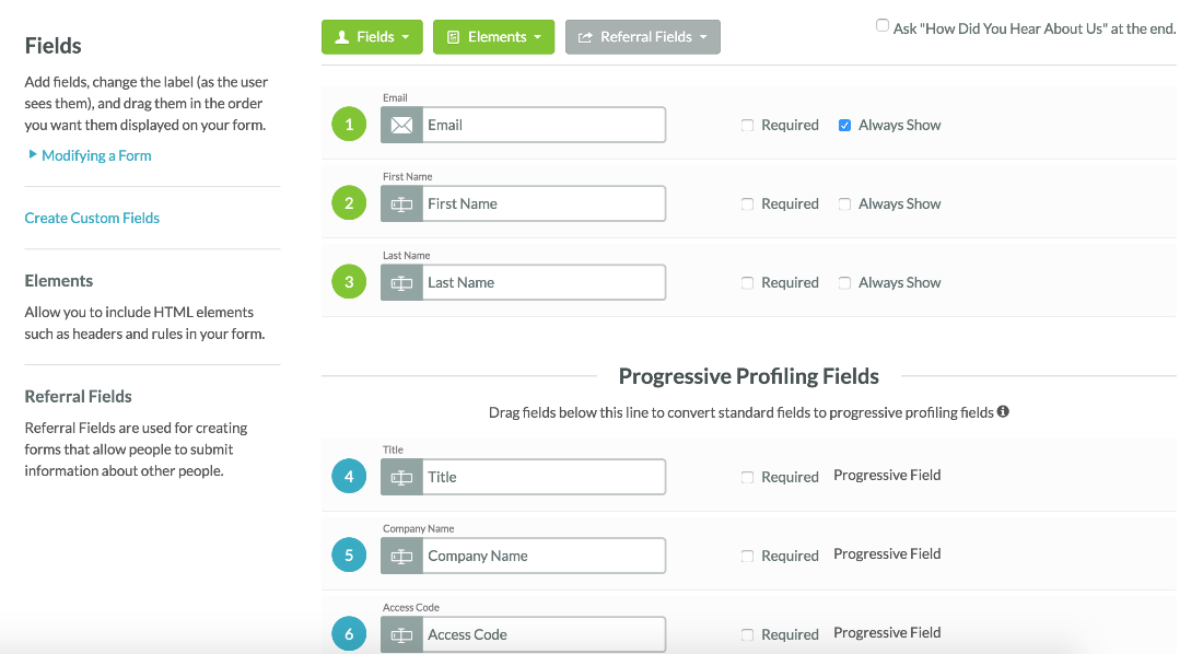 SharpSpring form integration