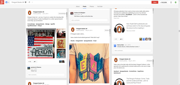 Penguin Book Google+ Page