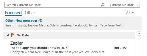 Outlook's Focused Inbox